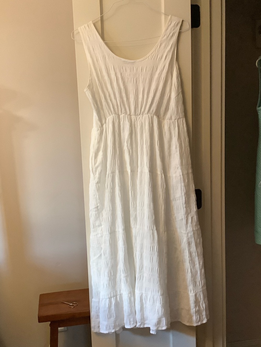 NWT Bohemian White Tiered Summer Dress - Picture 5 of 5